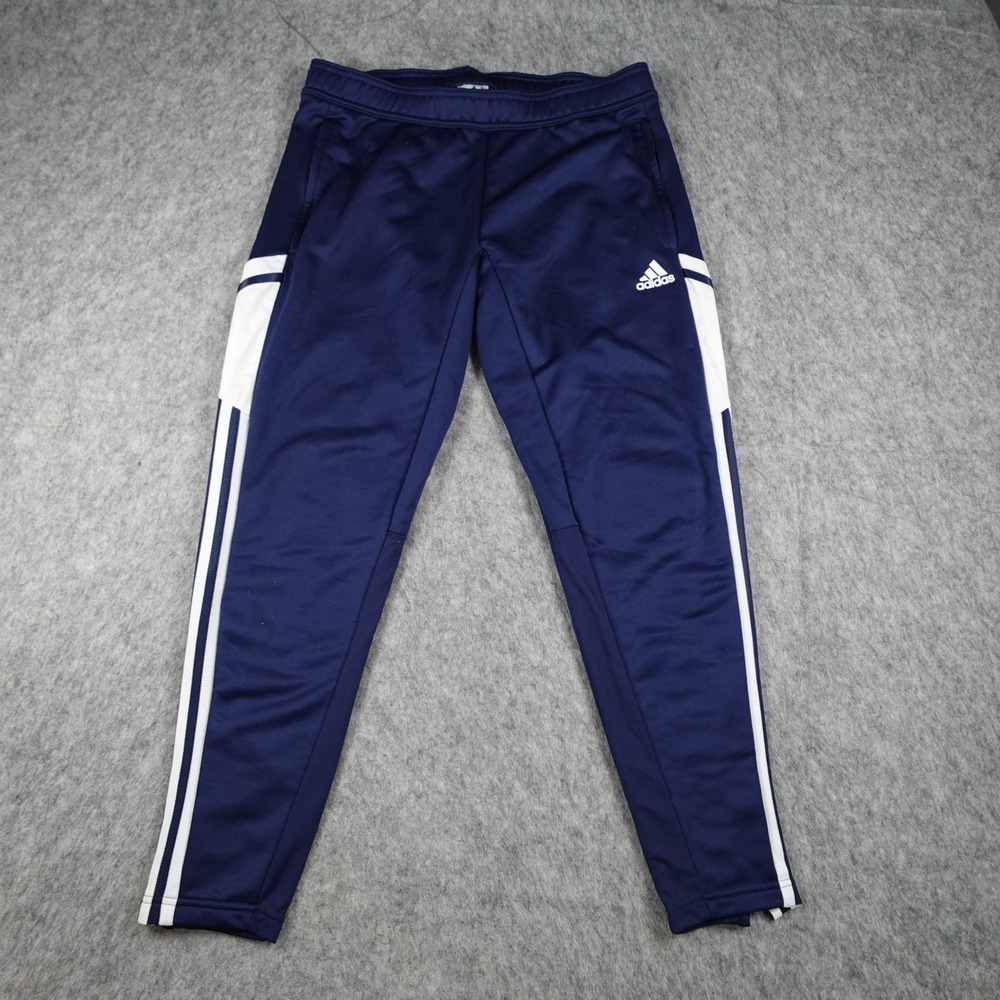 Adidas Pants Womens Medium Navy Blue Aeroready Condivo 22 Training Track Stripes